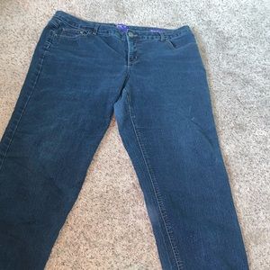 blue mom jeans size 18